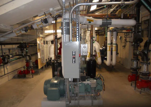 Behind the scenes — Mechanical room