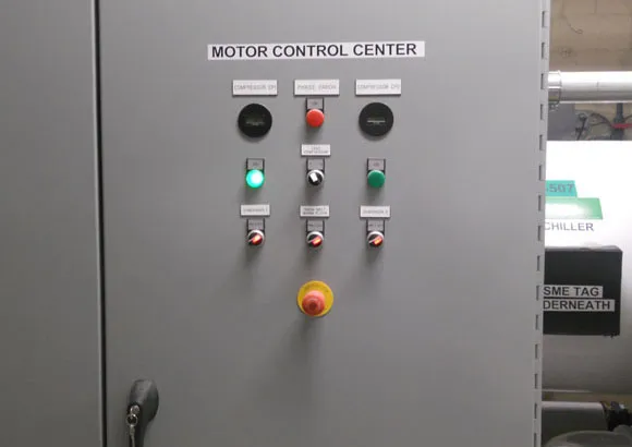 Behind the scenes — Motor control center